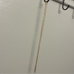 Men’s Figaro Stainless Steel Gold Tone Chain Necklace